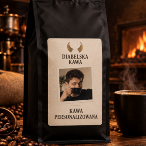 Personalizowana kawa Diabelska Kawa z własną etykietą